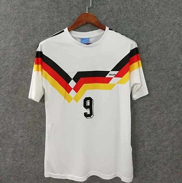 

world cup 1990 1992 1994 1998 1988 germany retro littbarski ballack soccer jersey klinsmann matthias home shirt kalkbrenner jersey 1996 2004, Black