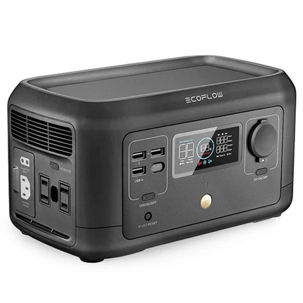 

ecoflow portable power station river mini 210wh backup lithium battery fast charging 110v/300w ac outlets