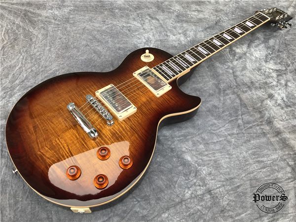 

electric guitar,standard mahogany body, flame maple wood electric guitar