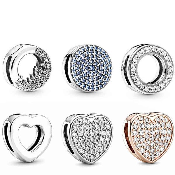 

2019 new 100% 925 sterling silver sparkling icicles pave snowflake clip charm fit diy reflection bracelet women original jewelry aa220315, Black