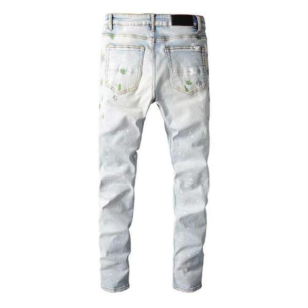 

fashion modern mens jeans slim style leisure stripes mans summer design pai289w, Blue
