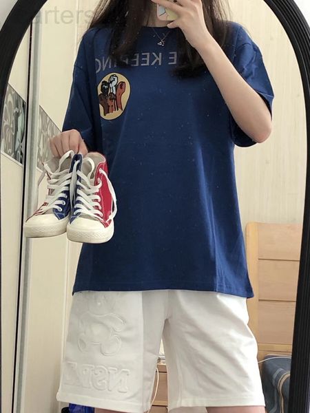 

women's tracksuits designer 2022 summer new short sleeve printed t-shirt women's loose korean casual sports shorts fashion two-pie, Gray