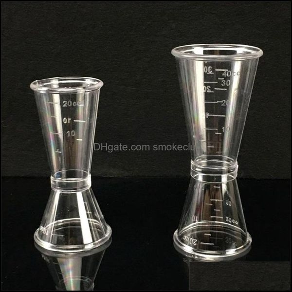 Bar Ferramentas de barra de barware cozinha jantar home jardim transparente resina cocktail shaker jigger Double s curto misturador de álcool medidor de álcool