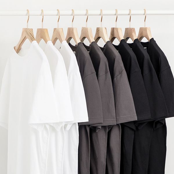 

new mens t shirts pure color women tee oversize designer printed fashion accessories man t-shirt quality cotton casual short sleeve luxury h, White;black