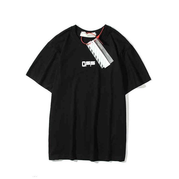 

off arrow print short sleeve men and women casual ow religious geometry t-shirt for lovers bottomsnvn9, White;black
