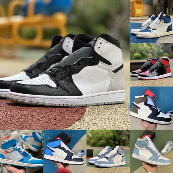 

jumpman 1 1s high sports basketball shoes men women stage haze fragment bio hack shadow 2.0 obsidian pine green hyper royal dark mocha royal