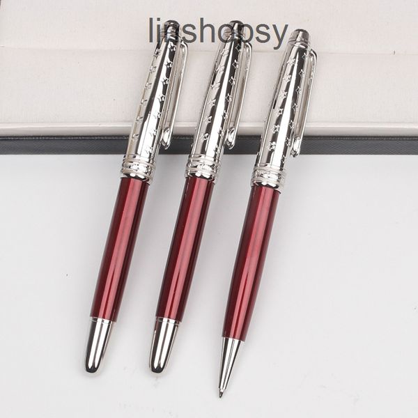 

limited edition petit prince pen dark red and blue metal sculpture rollerball ballpoint fountain pens stationery office school supplies with, Blue;orange