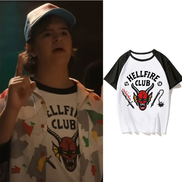 

stranger things 4 t shirt womenmen tshirt aesthetic graphic hellfire club tshirts funny tee shirt eleven summer 220608, White;black