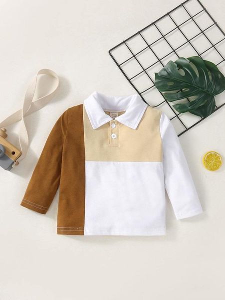 

baby cut and sew polo shirt she, Blue