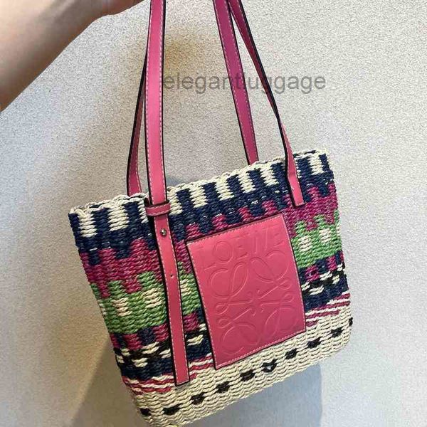 

brand designer bags loews women handbags 2022 designer spring straw woven home color matching fresh tote handbag daily leisure wom 77gm