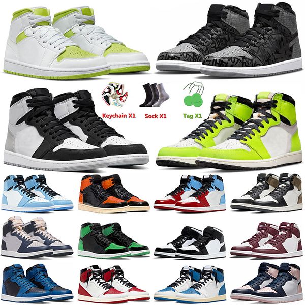 

2022 mens basketball shoes 1 1s high rebellionaire grey fog visionaire taxi bordeaux university blue for men women trainers