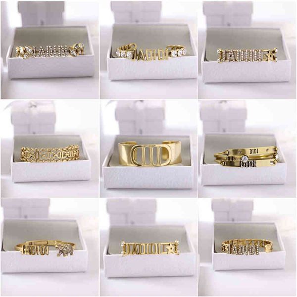

2022 factory wholesale new new female brass fengdi versatile open bracelet, Black