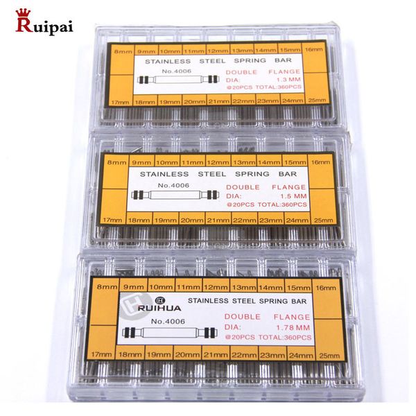 

ruipai 360pcs 1 3 1 5 1 78mm stainless steel watch strap spring bar set 8 25mm 220617