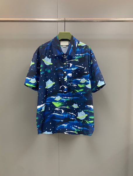 

2022 mens designer beautiful printing shirts - great men us size shirt, White;black