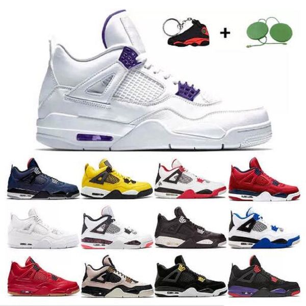 

classic 4 men basketball shoes 4s oreo pure money comfortable grey royalty university red desert moss sail bred neon court purple mens train