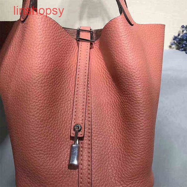 

herme bags picotinslocks bags 18 22 26cm the same model of stars2022 summer new leather bucket la