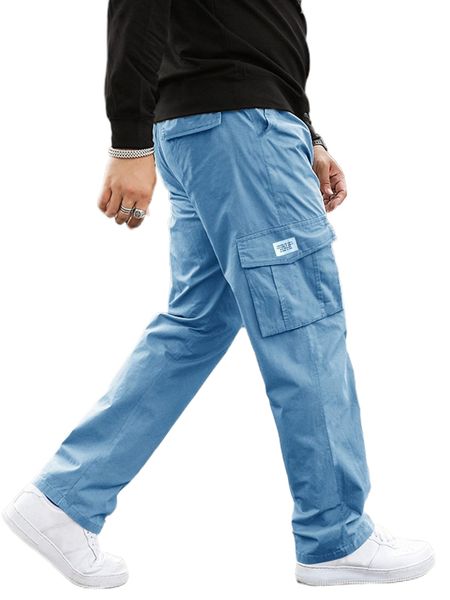 

men letter patched cargo pants q9aq#, Black