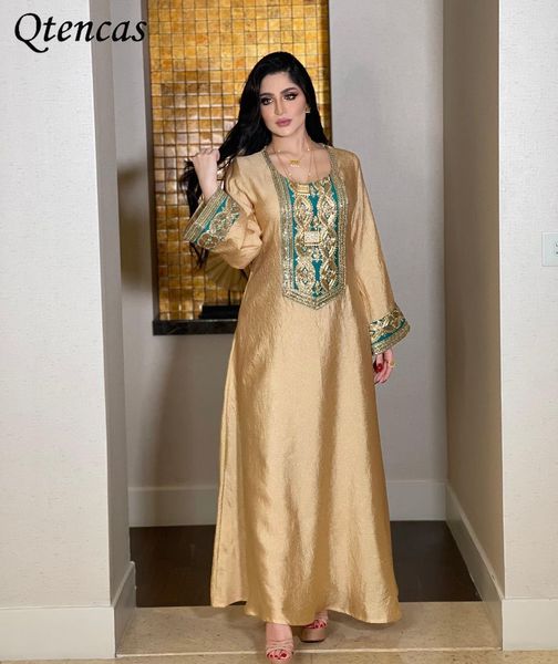 

muslim abaya dubai hijab dress islam gold sequins long sleeve abayas for women turkish dresses moroccan kaftan robe musulmans, Red