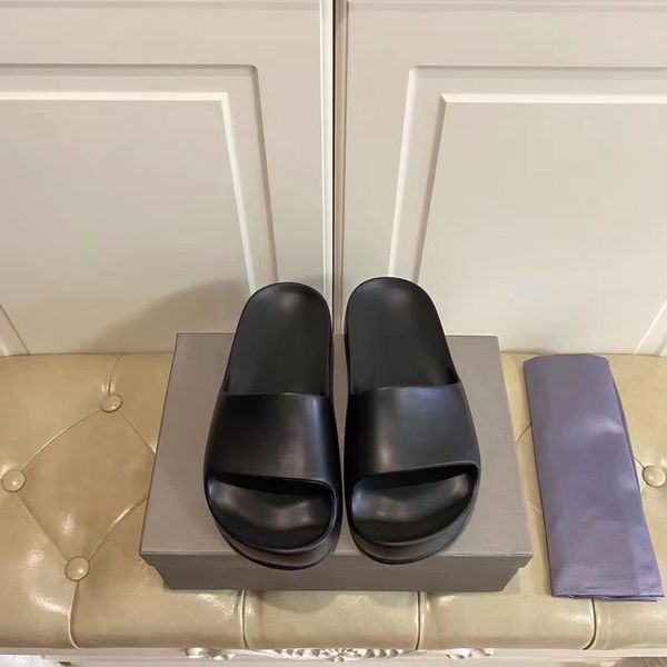 

new style women's shoes classic thick bottom ladies slippers thick soled sandals foam soft, comfortable, hollow letter send box bags. c, Black