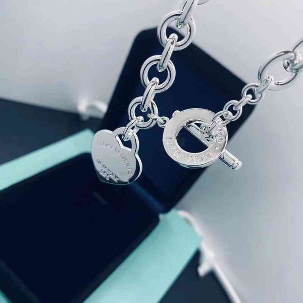 

xga6 t family s925 heart bracelet women's fashion simple temperament thick bracelet accessories, Black
