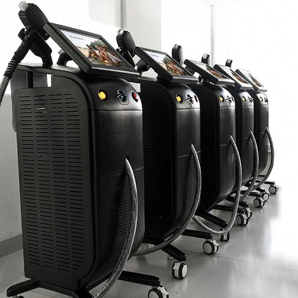 

single handle diode laser hair permanent removal machine 808 lightsheer beauty clinic use alexandrite titanium ice diode high power lazer ha, Black