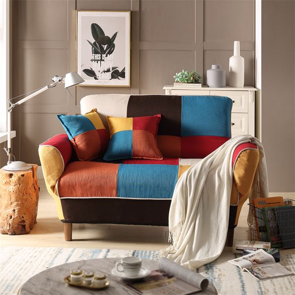 

living room bedroom small space colorful sleeper sofa solid wood legs