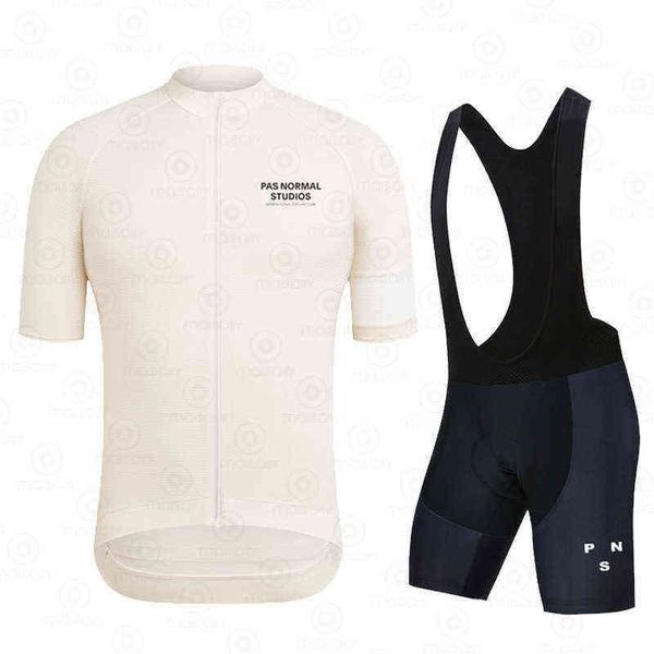 

pas normal studios bike shorts set summer cycling suit breathable pns profession team bicycle jersey kit mens2022, Gray