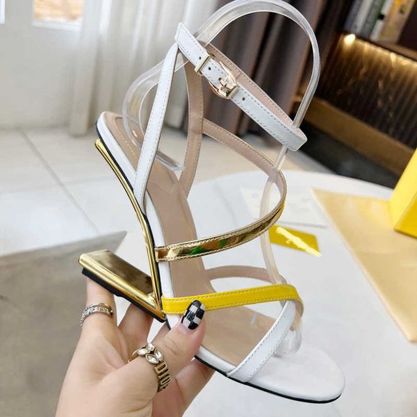 

new 2022 designer women wedge heels sandals t-strap high-heeled pumps ladies patent leather dress single shoes letter sandals, Black