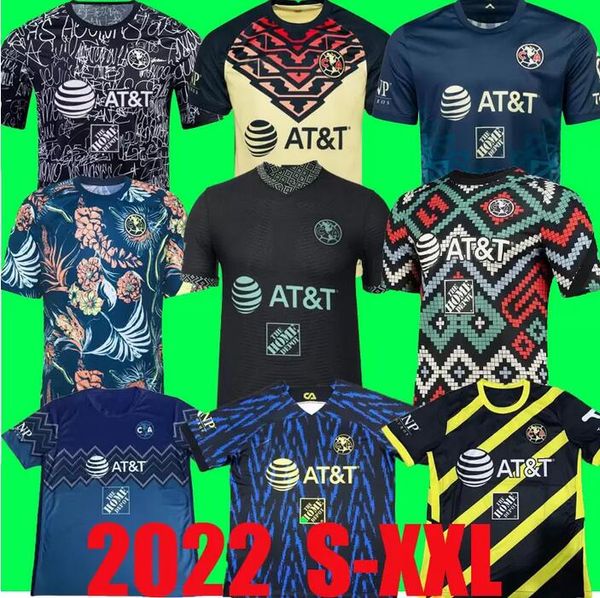 Liga MX Club America 2021 2022 2023 2024 maglie da calcio R.Martinez GIOVANI F.VINAS casa lontano 3a formazione 21 22 23 24 maglia da calcio per uomo e donna