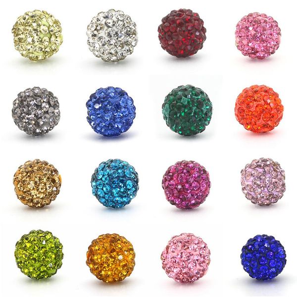 I Rhinestones dei branelli di cristallo di modo 10MM allentano i monili del branello che fanno gli accessori dei braccialetti di DIY Commercio all'ingrosso