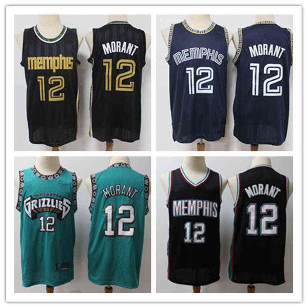 

2022 men throwback jersey bryant 50 reeves mike 10 bibby ja 12 morant basketball shorts jerseys green blue, Black;red