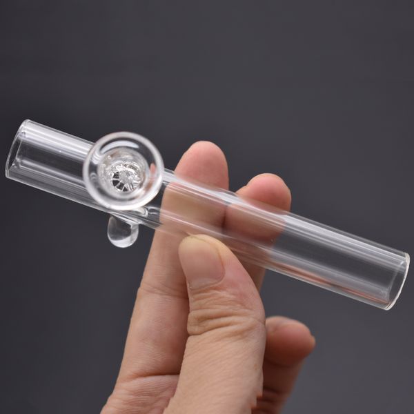 Sherlock de vidro de vidro de vidro de vidro de vidro para fumar tabaco colher de tabaco tubo tobacco queimador de óleo Bubbler de tubo