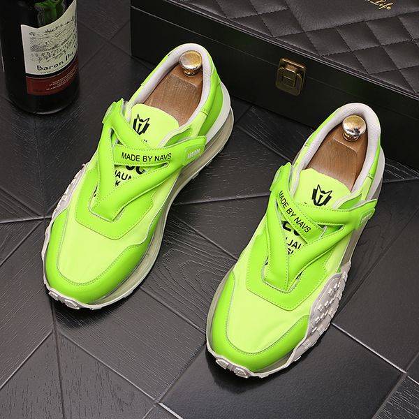 

british style lace-up wedding dress party shoes fashion thick bottom men casual sneakers high celebrity vulcanize driving walking loafers n, Black