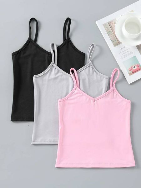 

toddler girls 3pcs solid cami she she, Blue