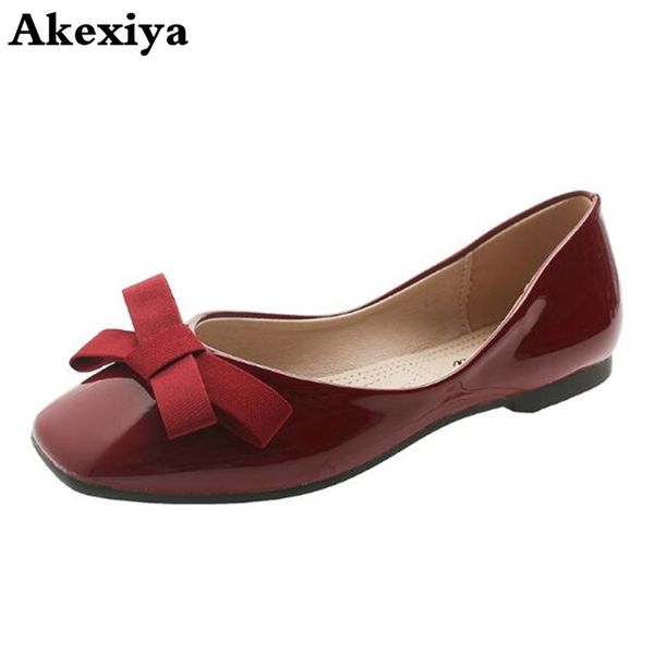 

spring autumn single shoes with flat bow cute girl han edition antiskid fashion students ballet flats women ladies shoes 220507, Black