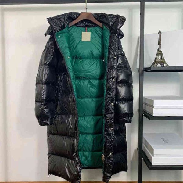 

mens designer down jacket real smaya men and women the same long coat french brand winter warm puffer jackets, Black