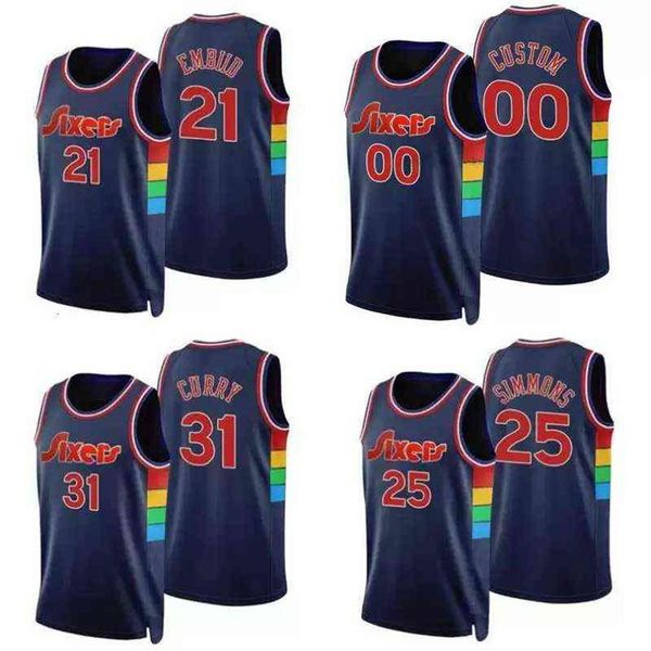 

75th anniversary city 76ers's jersey joe embiid esition tobias 12 harris matisse 22 thybulle seth curry tyrese 0 maxey ben si345l