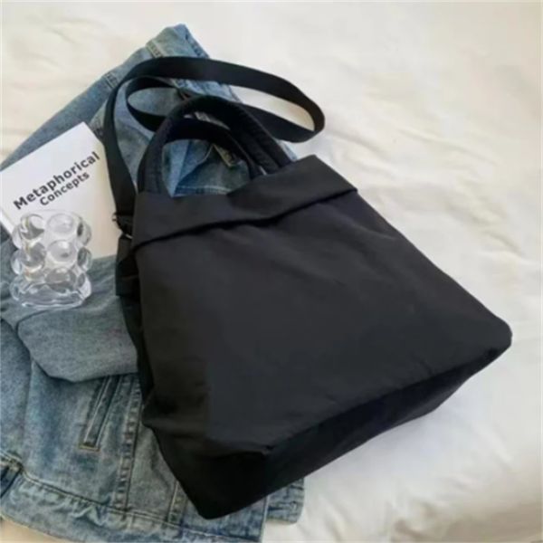 

ladies waterproof nylon large capacity crossbody shoulder bag women's canvas tote shopper bags
