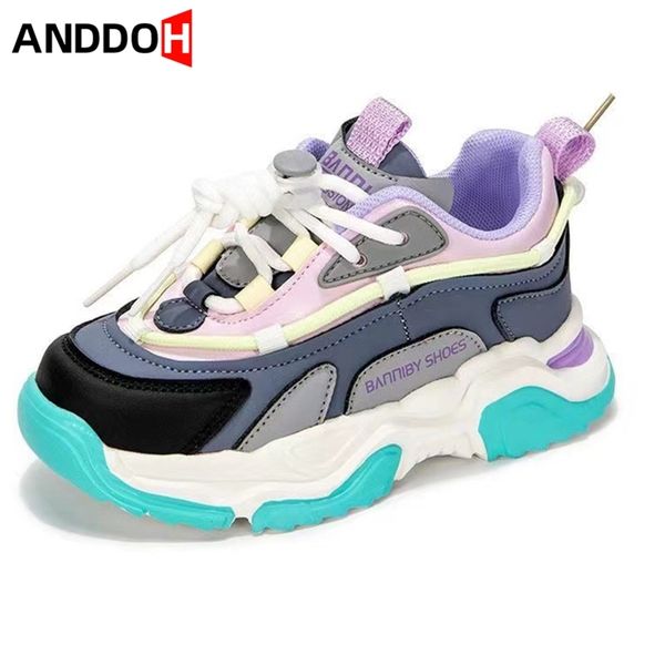 

size 26-36 children casual running sneakers kids soft bottom light sports shoes girls boys wear-resistant basketball shoe 220511, Black;red