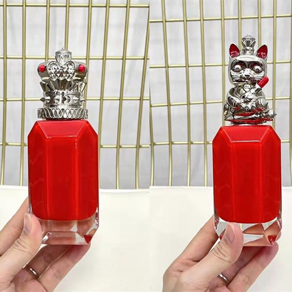 O mais novo perfume feminino feminino Eau de Parfum designer Lucky cat Crown For Women Girl fragrância duradoura 90ml tempo de duração entrega rápida