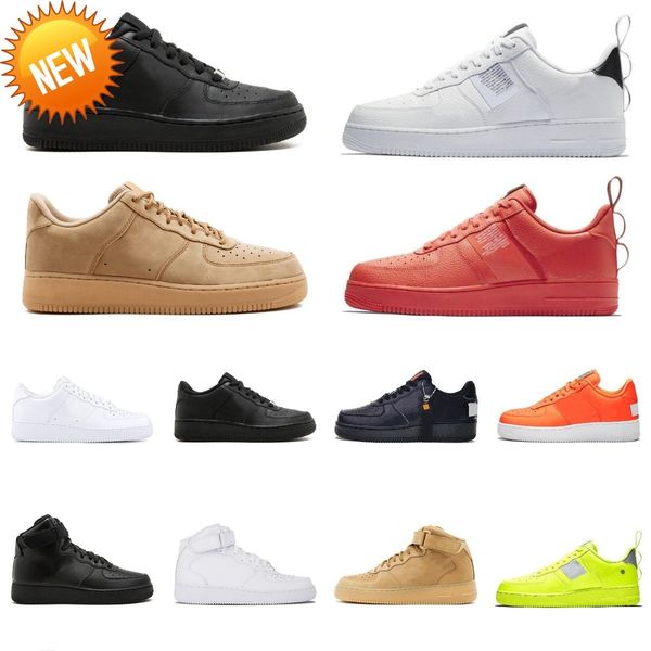 

2022 new mens running shoes forces sneakers og classic triple white low shadow utility black wheat pistachio frost men women trainers sports