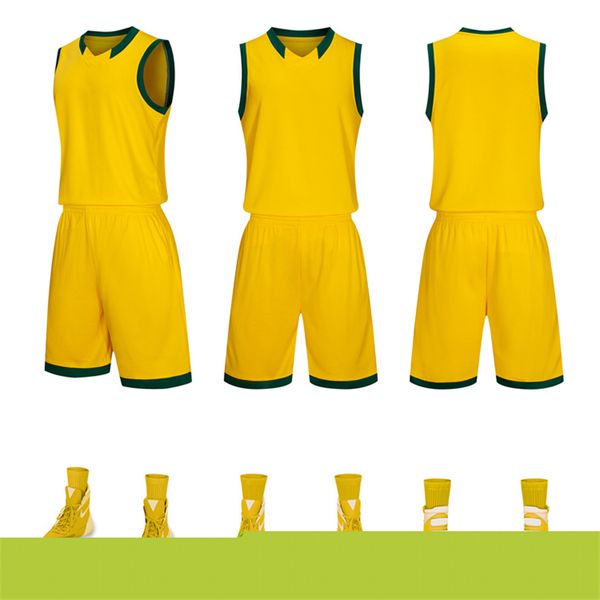 

s048 soccer jersey sport wears athletic outdoor apparel college, Black;yellow
