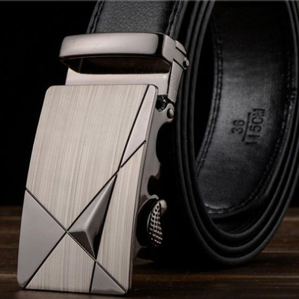 

belts 2022 fashion men's boutique metal automatic buckle belt / business leather pu, Black;brown