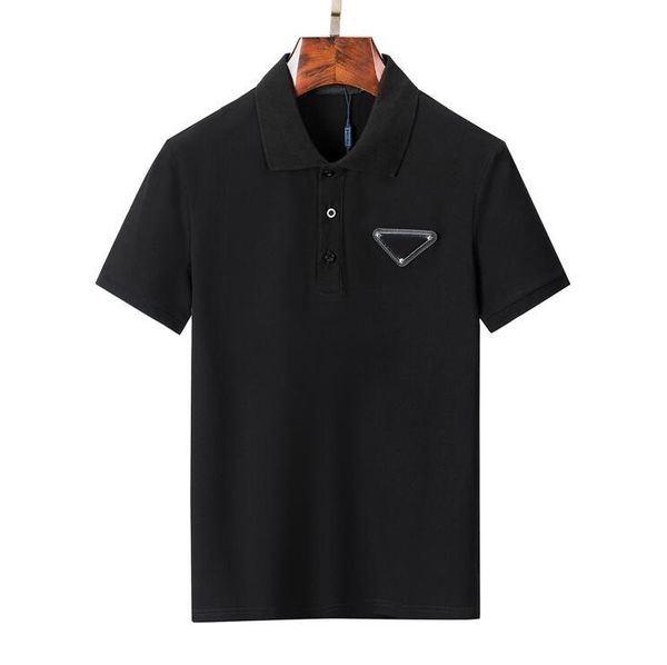 

classic designer mens polos 22ss fashion men polo shirt with letters high street short sleeved t-shirts summer casual tees 5 styles m-3xl #, White;black