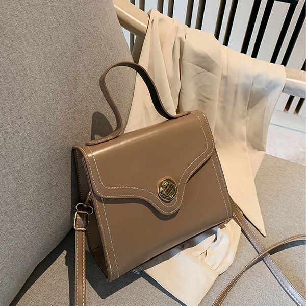 Borsa HBP casual Borsa da donna in pelle PU Moda coreana Tracolla semplice tendenza trama tracolla piccola borsa con manico superiore