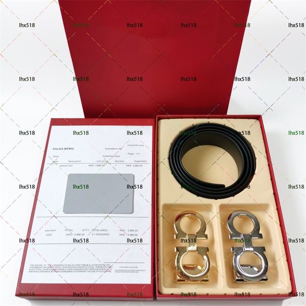 

luxury belts for jeans design men fashion print or smooth belt 3.5cm 6 combination red box size 105-125cm, Black;brown