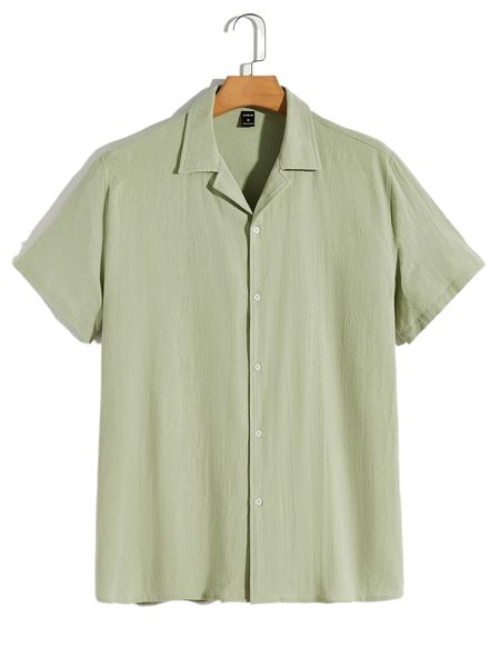 

men lapel collar shirt 12ne#, White;black