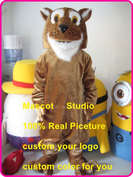 

mascot doll costumecougar mascot costume mouse custom fancy costume anime kit mascotte theme fancy dress 41, Red;yellow