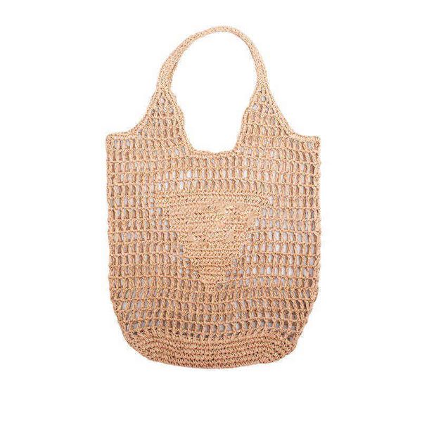 

luxury fashion designer brands new hollow letters raffia straw tote fashion paper woven women shoulder bags summer beach handbag luxury bag