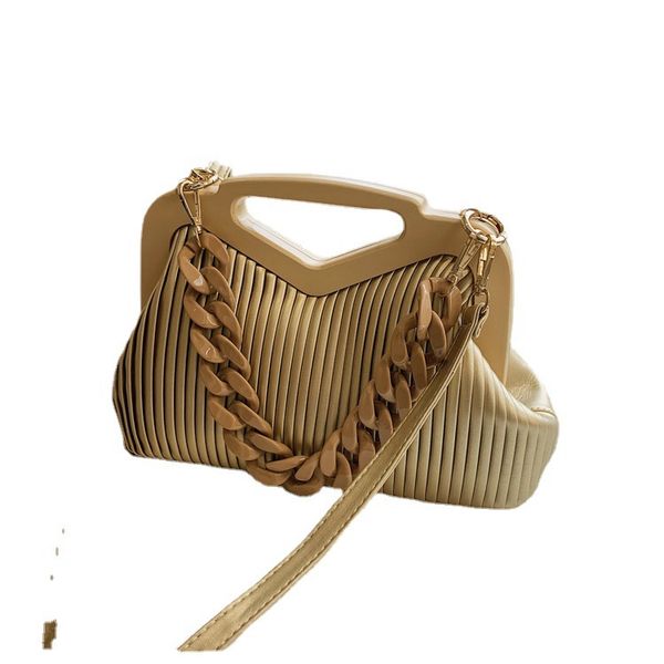 

handbags for ladies fashion trendy new bag women's wrinkled handbag 2021, Black;red